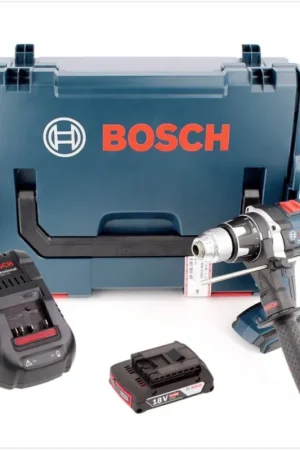 Perceuse-visseuse sans fil Bosch GSR 18 VE-2-LI Professional en L-Boxx avec chargeur GAL 1880 et 1 batterie GBA 2 Ah Certifié