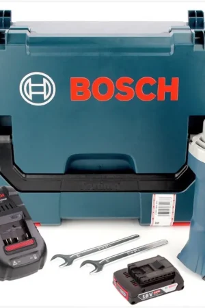 Affaire À Saisir Meuleuse droite à batterie Bosch GGS 18 V-LI 18V + 1x batterie 2,0Ah + chargeur + L-Boxx