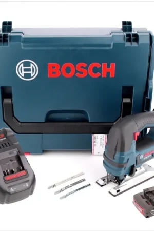 Bosch GST 18 V-Li B Professional Scie sauteuse sans fil avec boîtier L-Boxx + 1x Batterie GBA 2,0 Ah + Chargeur rapide GAL 1880 CV Soldes