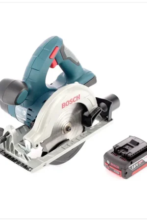 Vente Flash Bosch GKS 18 V-Li Professional Scie circulaire à main sans fil, 165 mm + 1x Batterie 6 Ah + Insert L-Boxx ready