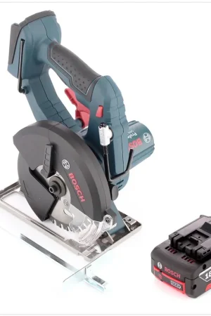 Bosch GKM 18 V-LI Professional Scie circulaire sans fil, 136 mm Solo + 1x Batterie 6Ah + Insert L-Boxx ready Super Prix