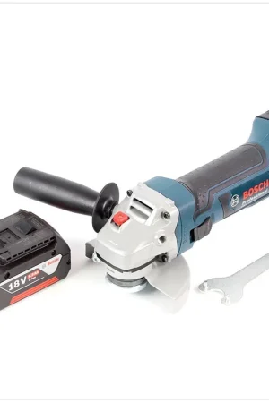 Promotion Meuleuse d'angle sans fil Bosch GWS 18 V-Li 115 mm avec batterie 6 Ah