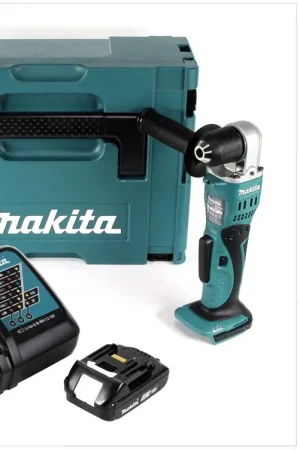 Makita DDA 351 RE1J Perceuse visseuse d'angle sans fil, 18 V 13,5Nm + 1x Batterie 2,0Ah + Chargeur + Makpac Quantité Limitée