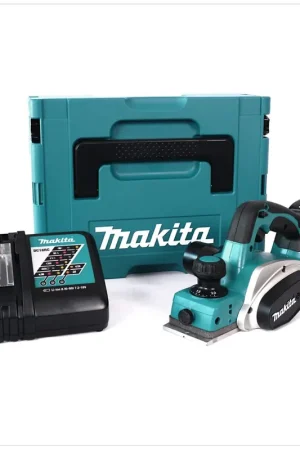 Makita DKP 180 RA1J Rabot sans fil 18 V 82 mm + 1x batterie 2,0 Ah + chargeur + Makpac Soldes