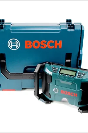 Dernier Modèle Bosch GML 10,8 V-Li Radio sans fil, solo + L-Boxx, sans batterie, sans chargeur (0615990GM8)