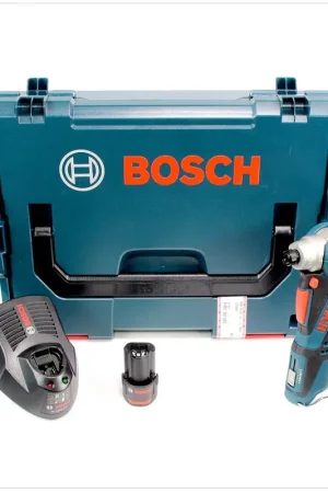 Produit De Marque Bosch GWI Visseuse d’angle sans fil 10,8 V-Li + 1x Batterie GBA 2,5 Ah + Chargeur rapide AL 1130 CV + L-Boxx