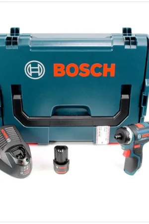 Petit Prix Bosch GSR 10,8-Li Perceuse visseuse sans fil + 1x Batterie GBA 10,8 V, 2,5 Ah + Chargeur rapide AL 1130 CV + L-Boxx