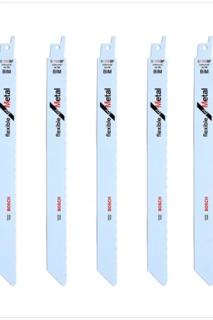 Bosch Flexible for Metal S 1122 BF Lames de scie sabre 225mm, 5 pcs. (2608656019) Satisfait Ou Remboursé