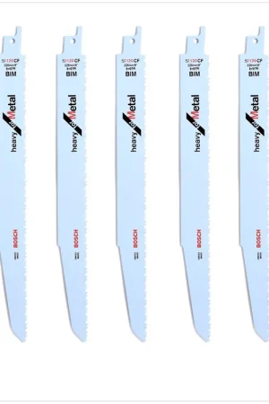 Bosch Lames de scie sauteuse 225 mm Heavy for Metal S 1120 CF / S1120CF - 5 pièces ( 2608656255 ) Soldes