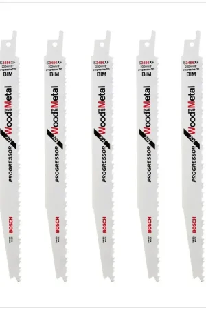Bosch Progressor for Wood and Metal S 3456 XF Lames de scie sabre 200mm, 5 pcs. (2608654406) Nouvel Arrivage