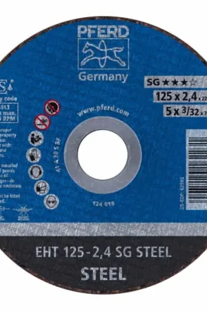 Produit De Marque PFERD Disque à tronçonner SG STEEL D125x2,4 mm droit ( 4000841354 )