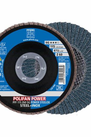 Meilleur Prix PFERD Disque à lamelles POLIFAN Z SG POWER STEELOX D. 125 mm granulation Z-40 plat ( 4000842585 )