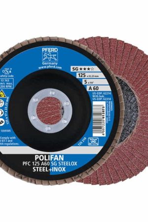 Meilleur Choix PFERD Disque à lamelles POLIFAN A SG STEELOX D. 125 mm granulation A-60 conique ( 4000841564 )