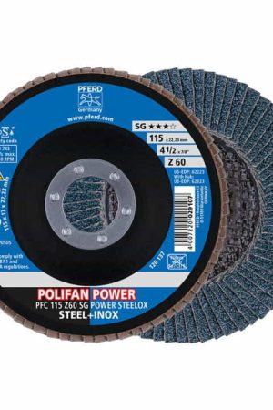 Must-Have PFERD Disque à lamelles POLIFAN Z SG POWER STEELOX D. 125 mm granulation Z-40 conique ( 4000841565 )