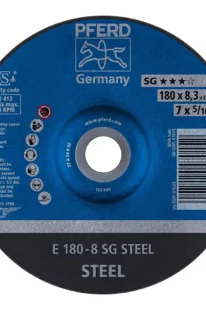 Promotion Saisonnière PFERD Meule à ébarber SG STEEL D180xS8,3 mm ( 4000842051 )