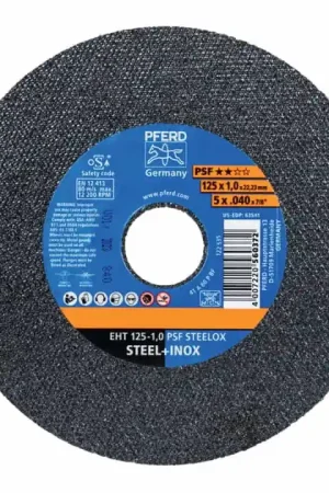 PFERD Disque à tronçonner PSF STEELOX D125x1 mm droit ( 4000842610 ) Livraison Express