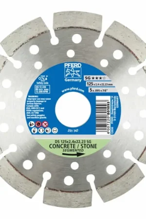 PFERD Disque à tronçonner diamanté DS SG Ø 125 mm Alésage 22,23 mm ( 8000429373 ) Quantité Limitée
