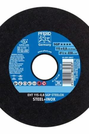 PFERD Disque à tronçonner SGP STEELOX D115x0,8 mm droit ( 4000841254 ) Certifié
