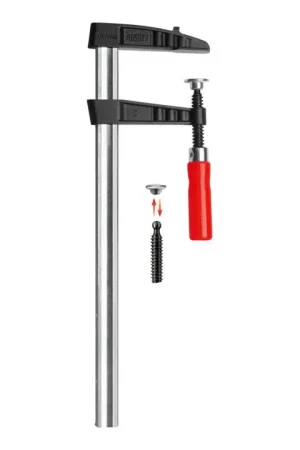 Offre Exclusive BESSEY Serre-joint en fonte malléable TGK envergure 400 mm col de cygne 120 mm ( 4000831399 )