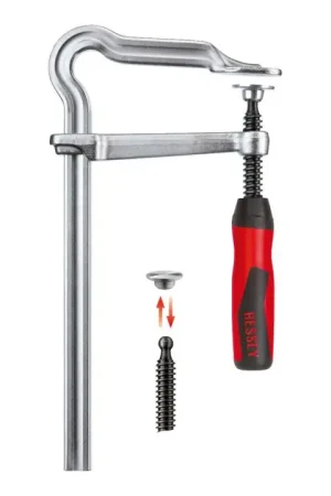 Petit Prix BESSEY Serre-joints tout acier OMEGA envergure 250 mm col de cygne 120 mm ( 4000831472 )