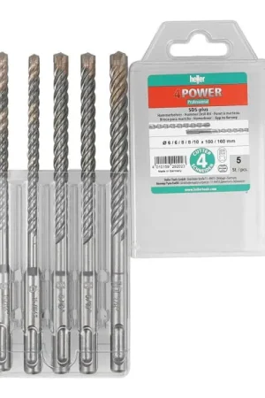 Meilleur Prix HELLER Jeu de forets marteaux 4Power 5 pièces SDS-Plus ( 4000864834 )