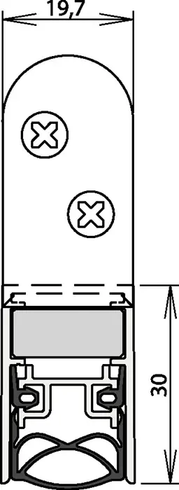 ATHMER Joint de porte Schall-Ex(R) Ultra WS 1-290 2 côtés longueur 1208 mm ( 3327023008 ) Authentique