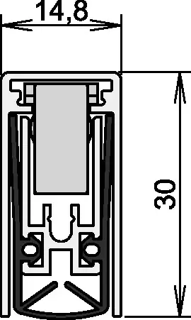 Promotion ATHMER Joint de porte Schall-Ex(R) L-15/30 WS 1-880 1 côté longueur 708 mm ( 3327023200 )