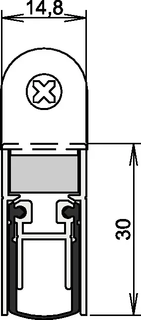 ATHMER Joint de porte Schall-Ex(R) DUO L-15 WS 1-382 2 côtés longueur 958 mm ( 3327023105 ) Achat Immédiat
