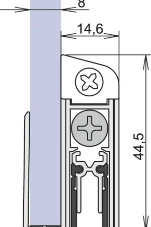 Produit De Marque ATHMER Joint de porte Schall-Ex(R) GS-8 1-407 1 côté longueur 958 mm ( 3327023076 )