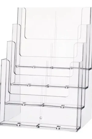 Acheter En Ligne HELIT Porte-prospectus de table 4 x format A4 portrait ( 9000493327 )