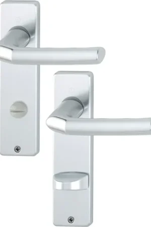 Achat Immédiat HOPPE Garniture de plaque courte Birmingham 1117/202KP aluminium F1 ( 3000252947 )