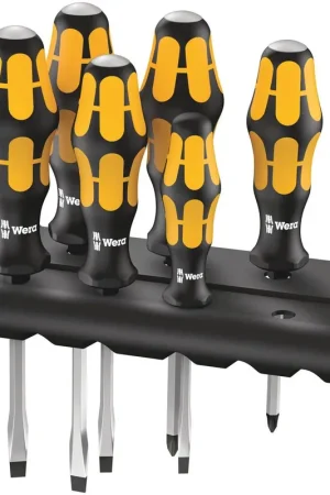 WERA Jeu de tournevis 932/918/6 6 pièces fente/PZD ( 4000827736 ) Offre Du Jour