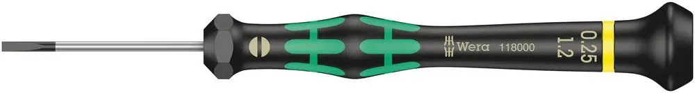 WERA Tournevis précision pour l'électronique 2035 1,2 mm longueur des lames 40 mm ( 4300001761 ) Acheter Direct