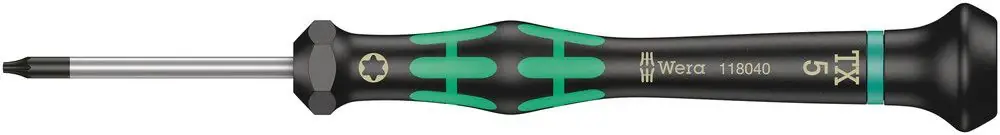 Vente Directe WERA Tournevis précision pour l'électronique 2067 T 5 longueur de lame 40 mm ( 4300001785 )