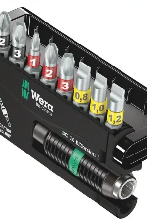 WERA Assortiment d'embouts Bit-Check 10 BiTorsion 1 10 pièces ( 4000829670 ) Meilleur Prix