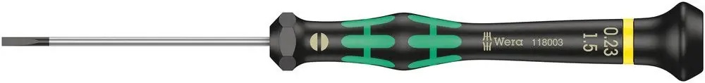 Livraison Express WERA Tournevis précision pour l'électronique 2035 1,5 mm longueur des lames 60 mm ( 8000377480 )