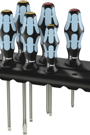 WERA Jeu de tournevis en acier inoxydable 334/6 6 pièces fente/PH ( 4000828280 ) Populaire