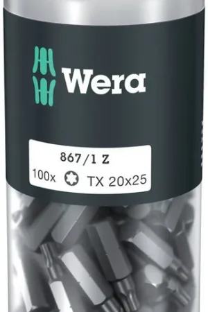 WERA Grand paquet d'embouts 867/1 Z T 20 L. 25 mm ( 4000822271 ) Offre Exclusive