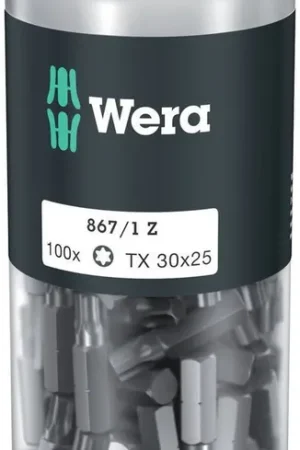 WERA Grand paquet d'embouts 867/1 Z T 30 L. 25 mm ( 4000822275 ) Seulement Aujourd'hui