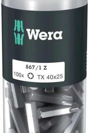 WERA Grand paquet d'embouts 867/1 Z T 40 L. 25 mm ( 4000822274 ) Dernière Chance