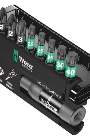Jusqu'à Épuisement Des Stocks WERA Assortiment d'embouts Bit-Check 10 Impaktor 1 10 pièces ( 4000829046 )