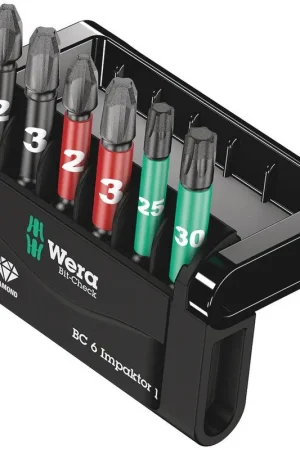 WERA Assortiment d'embouts Bit-Check 6 Impaktor 1 6 pièces ( 4000829044 ) Prix Promo