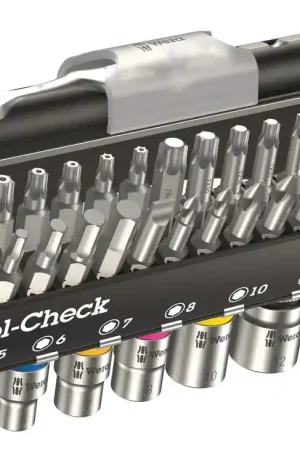 Offre Exclusive WERA Assortiment de clés à douille/d’embouts Tool-Check 38 pièces ( 4000829697 )