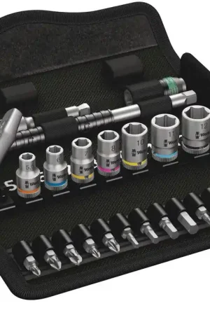 WERA Jeu de clés à douille 8100 SA 7 Zyklop 28 pièces 1/4 po. ( 4000821653 ) Promotion Saisonnière