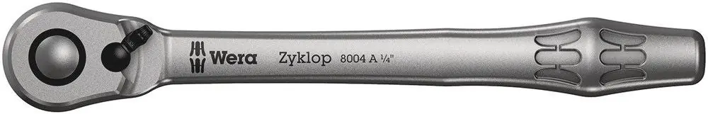 Haute Qualité WERA Cliquet réversible à levier Zyklop Metal switch 1/4 po. 72 dents ( 4000821626 )
