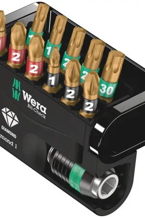 WERA Assortiment d'embouts Bit-Check Diamond 1 12 pièces ( 4000829037 ) Bon Marché