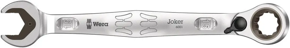WERA Clé mixte à cliquet Joker ouverture de clé 15 mm longueur 199 mm ( 4000821826 ) Meilleur Prix