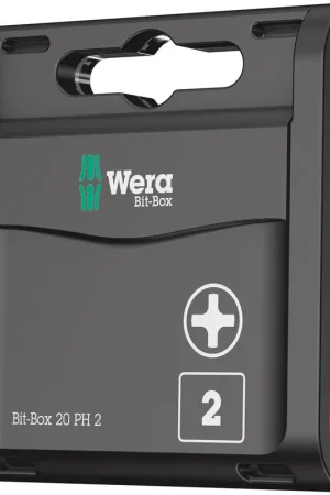 WERA Grand paquet d'embouts 1/4 po. PH 2 longueur 25 mm ( 4000829006 ) Commande En Gros