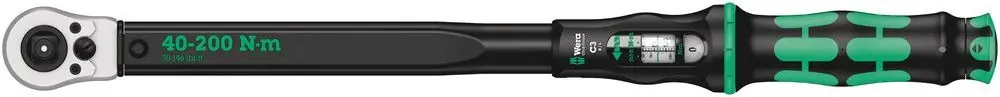 Expédié Aujourd'hui WERA Clé dynamométrique Click-Torque C 3 Push 1/2 po. 40 - 200 Nm ( 4000822337 )