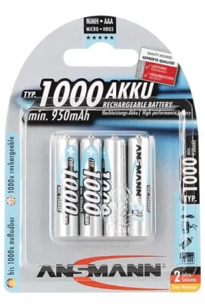 Jusqu'à Épuisement Des Stocks ANSMANN Batterie d´accumulateur 1,2 V 1000 mAh ( 4000876110 )